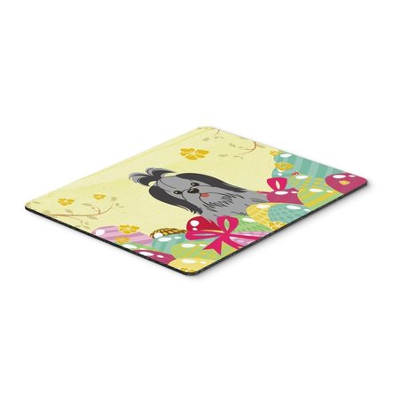 CAROLINES TREASURES Easter Eggs Shih Tzu Black Silver Mouse Pad; Hot Pad or Trivet BB6089MP